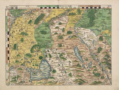 Philipp Apian - Bavarian Maps of 1568 (Plate 19) by Philipp Apian